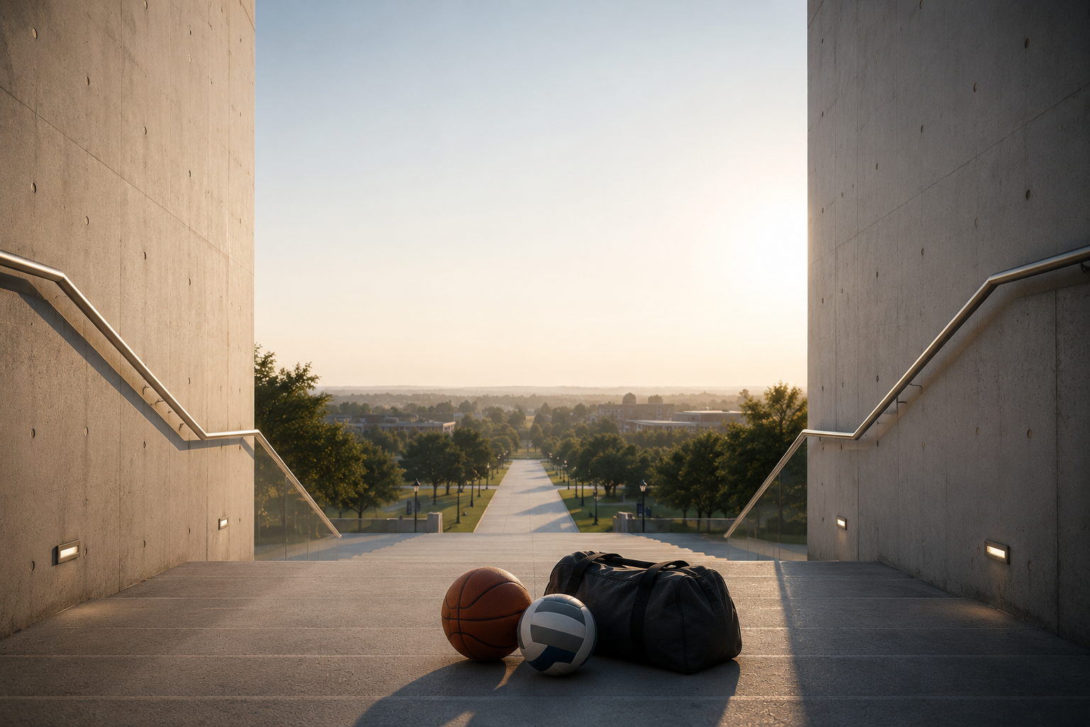 A student-athlete at the start of their educational journey on a U.S. campus