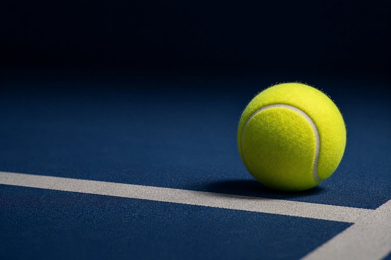 A young tennis player training on an outdoor court